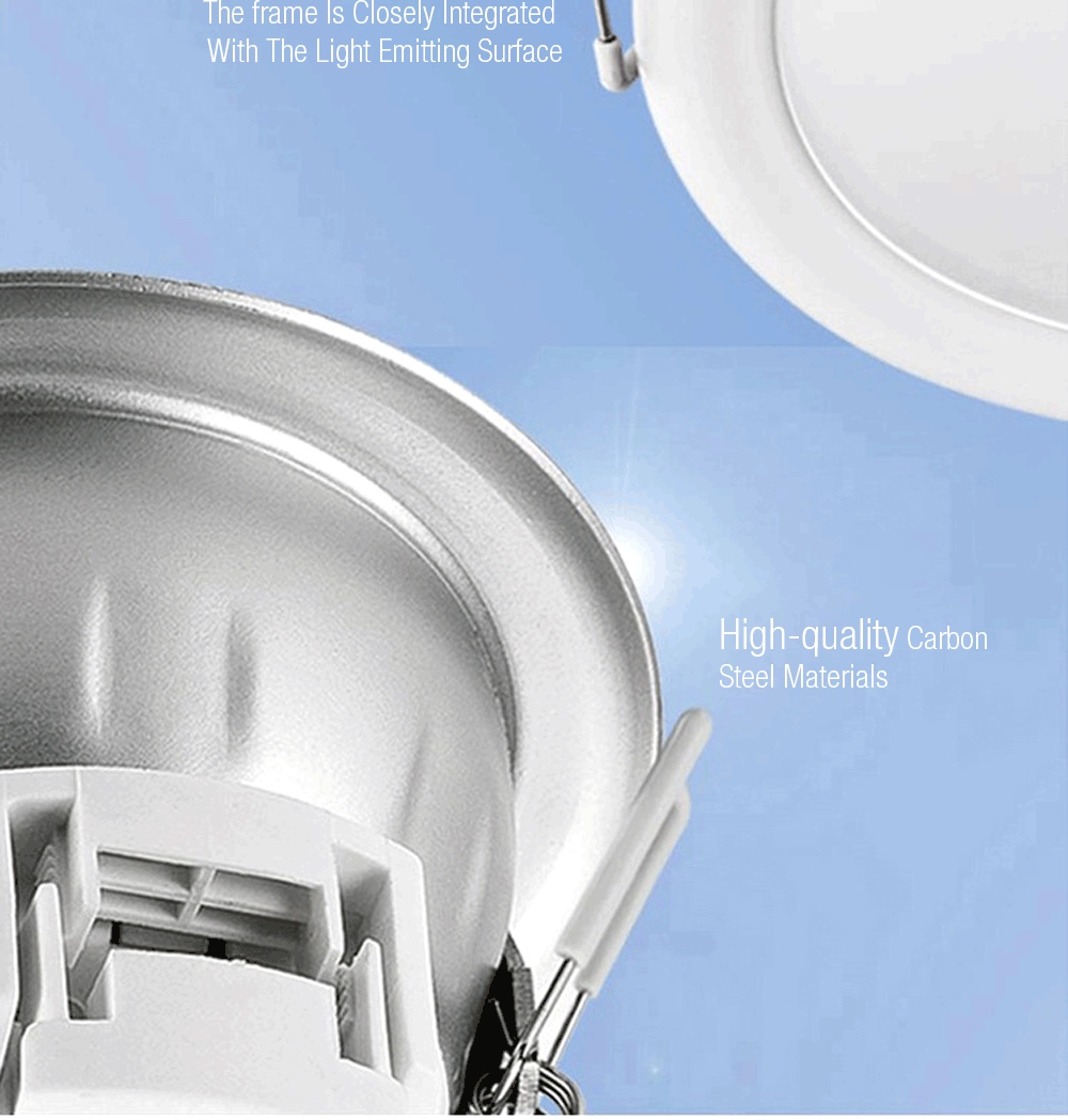 [HK Stock] Philips LED Barrel Lamp 7W 2700K 3.5 Inch 105mm Hole Sitting Room Lamp Bedroom Light Warm Light - White
