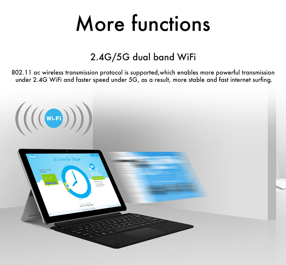 [HK Stock]CHUWI SurBook Mini 2-in-1 Tablet PC Intel Celeron N3450 10.8 Inch 1920*1280 4GB RAM 64GB ROM Windows 10 - Silver