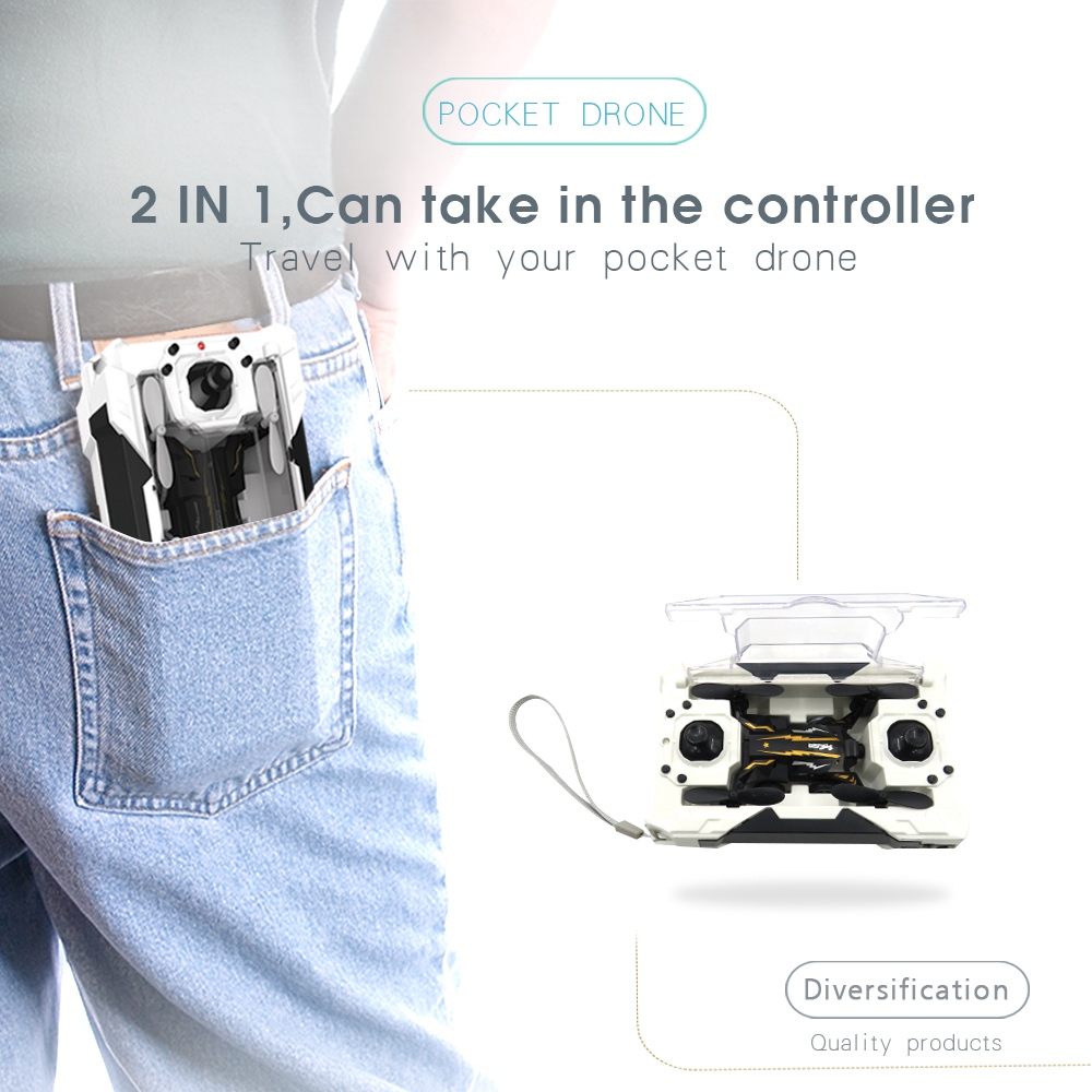 Flytec SBEGO 132 2.4G 4CH Air Ground Dual Mode Flying Car RC Quadcopter RTF - White