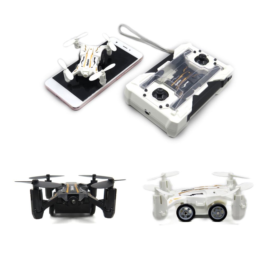 Flytec SBEGO 132 2.4G 4CH Air Ground Dual Mode Flying Car RC Quadcopter RTF - White
