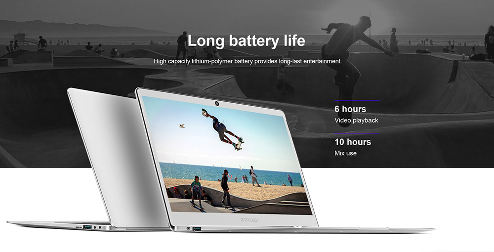 Teclast F7 Business Laptop Intel Apollo Lake N3450 Quad Core 14 Inch 1920*1080 6GB RAM 64GB eMMC Windows 10 - Silver