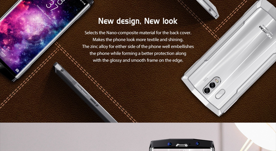 [HK Stock]HOMTOM HT70 6.0 Inch Smartphone MTK6750T Octa Core 4GB 64GB 16MP+5MP Dual Rear Cameras Android 7.0 HD+ 18:9 Screen 10000mAh - Silver