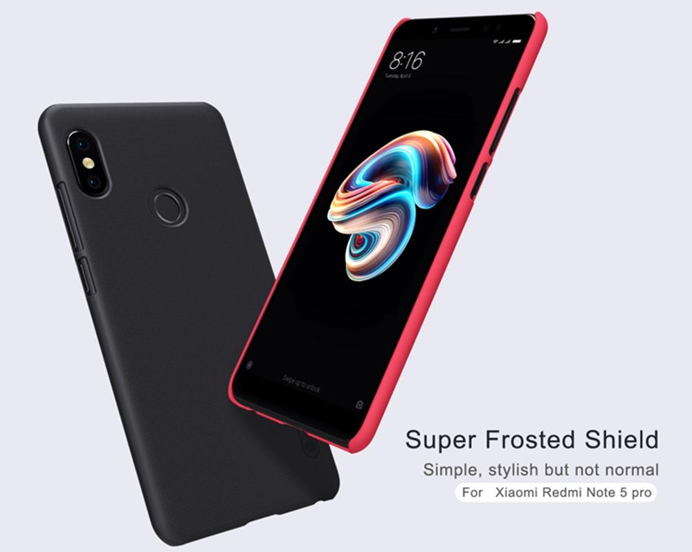 Xiaomi Redmi Note 5 Pro Phone Case Cell Phone Protective Back Cover Leather Phone Cover - White