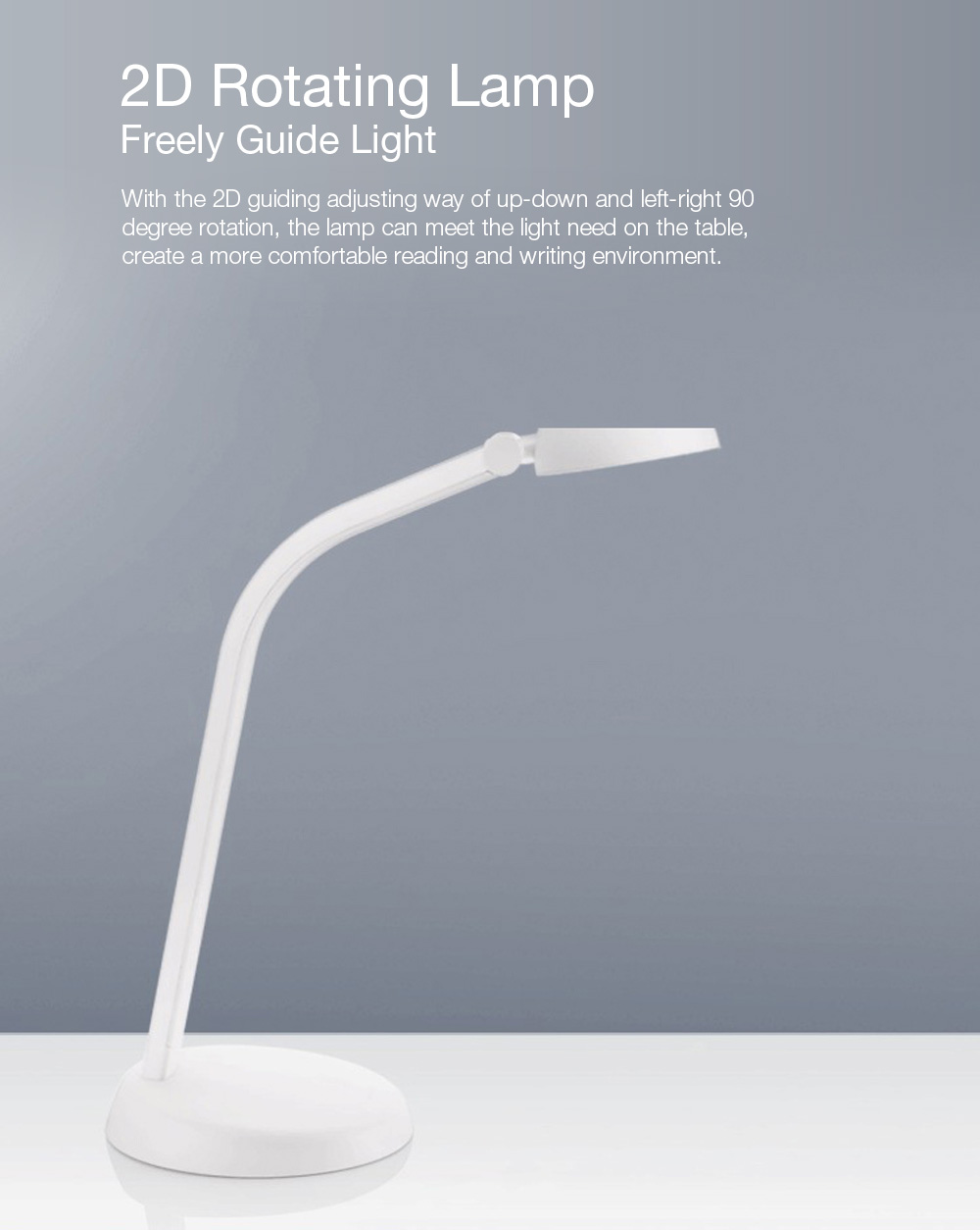 [HK Stock] Philips Taffy LED Desk Lamp 3.6W 2D Adjustable Shade With Cool White Light - Grey