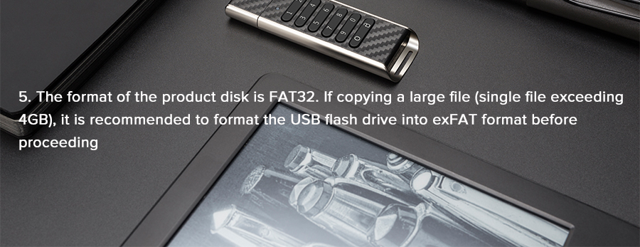 Teclast Pendrives 32GB CreSecure Encryption Flash Drives Key Version Memory Stick Physical Encrypted - Black