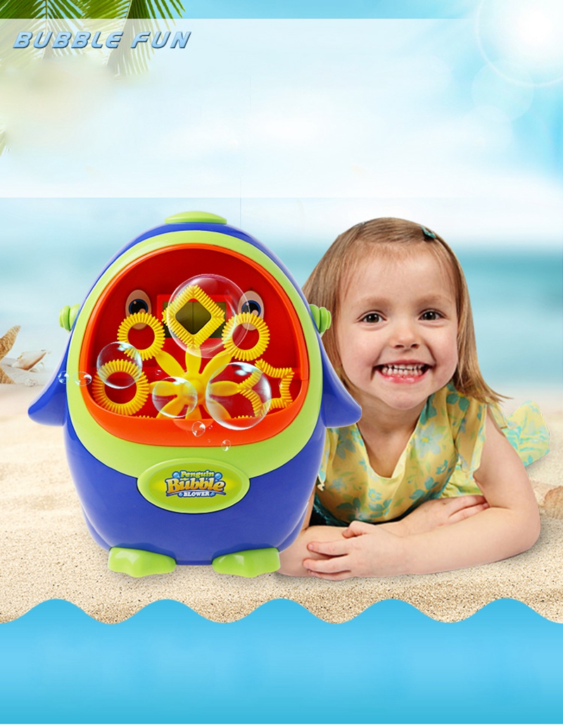 CIKOO Bubble Gun Bubble Blower Penguin Toy Essential In Summer Outdoor Kids Toys