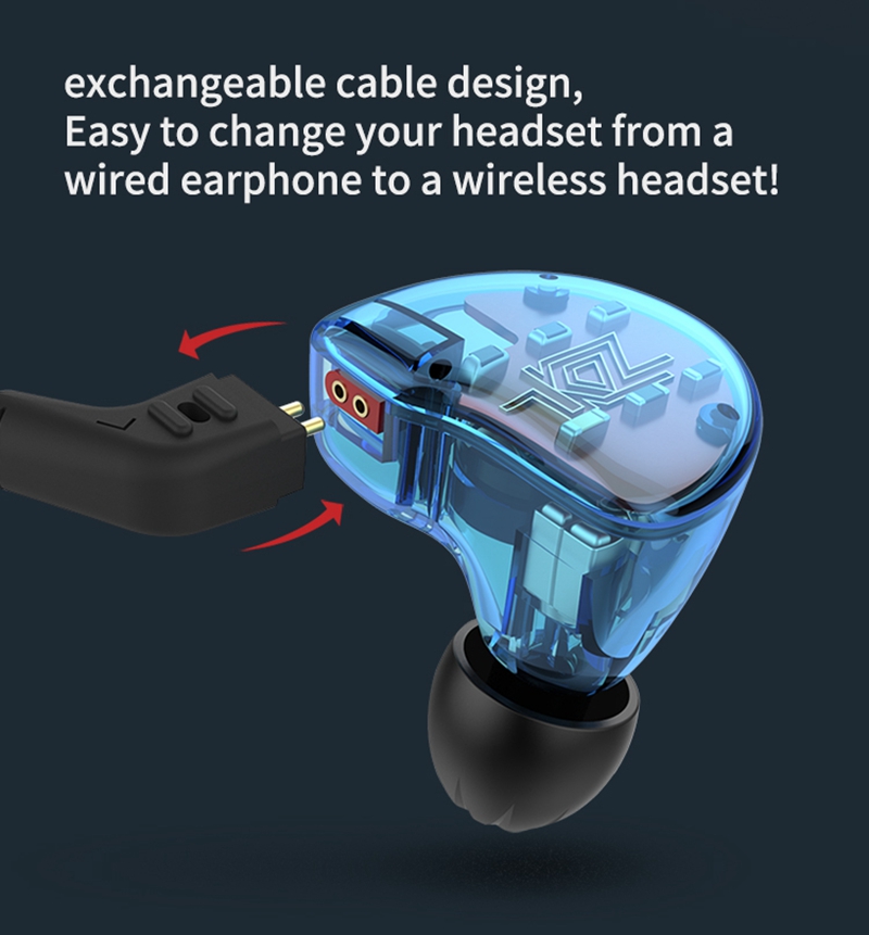 KZ ZS10 HiFi 10 Drivers 4BA+1DD Hybrid Earphone 4 Balanced Armature Dynamic Heavy Bass Headphone