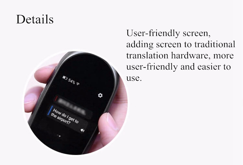 Youdao Wireless Multilingual Voice Simultaneous Language Translator Egg - White