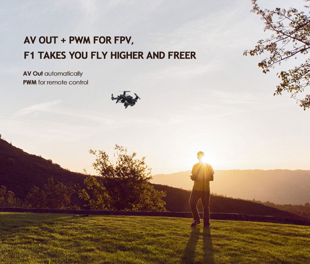 GITUP F1 4K WIFI Action Sports Camera FPV Remote Control Sony Exmor R Sensor - Black