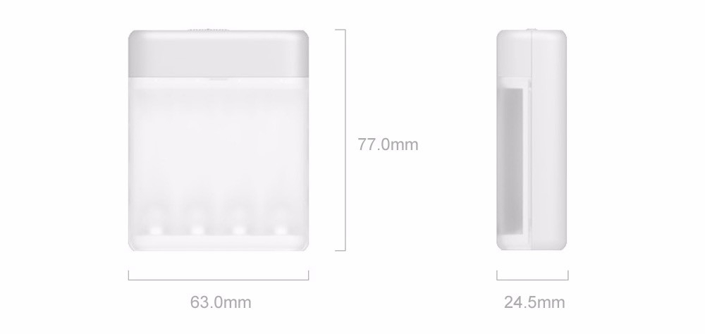 Original Xiaomi ZMI ZI5 ZI7 AA AAA Rechargeable Battery USB Smart Charger