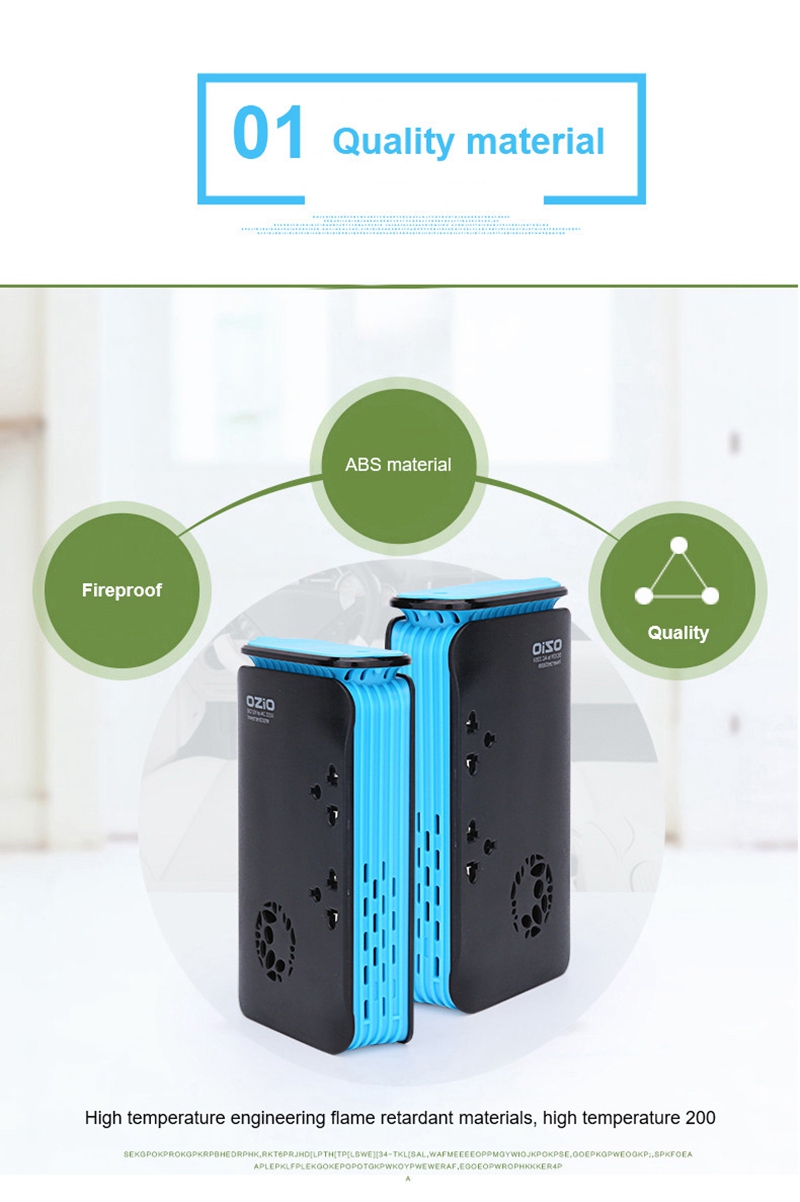 OZIO LB20A Car Inverter DC 12V To 220V AC 200W Car Charger Dual USB Ports Car Socket With Cigarette Lighter - Black