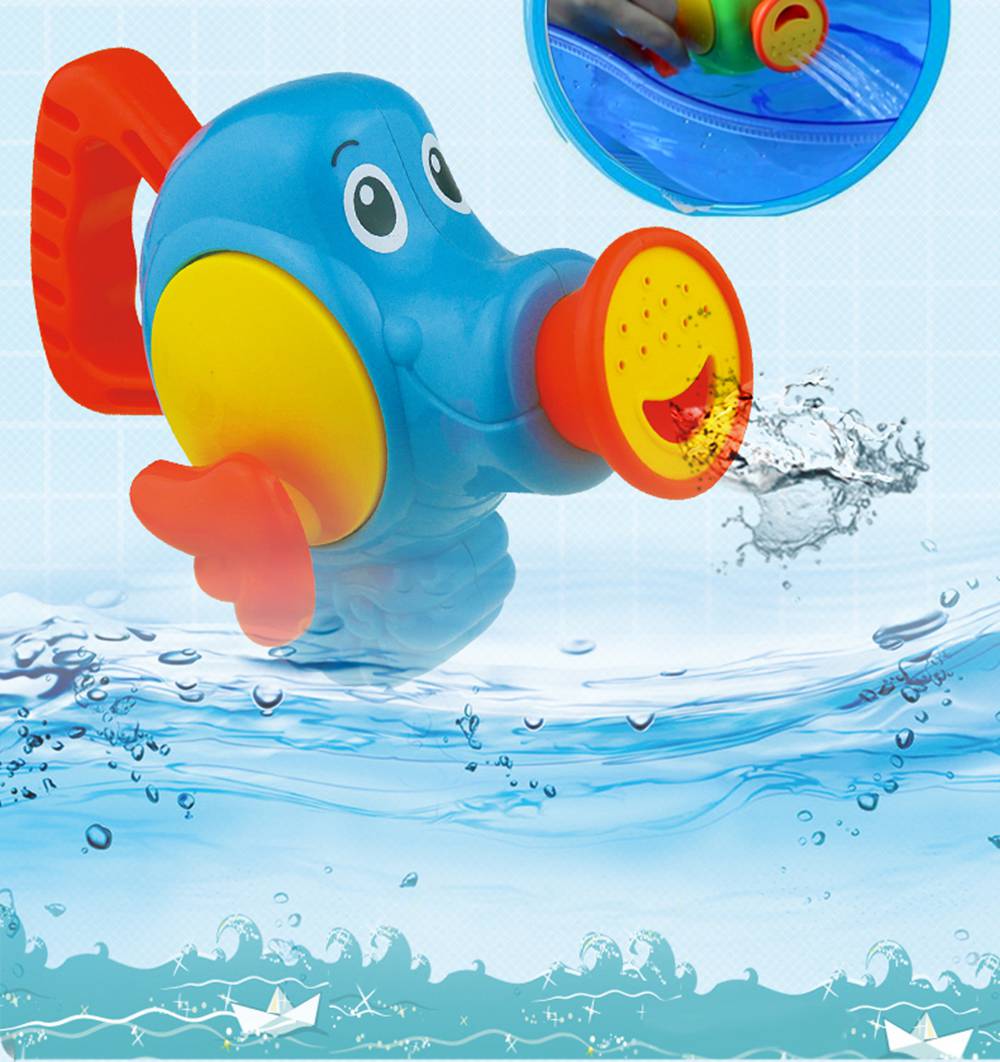 Cikoo Children Spray Flying Fish/Horse Manual Pumping Water Cute Bath Toys