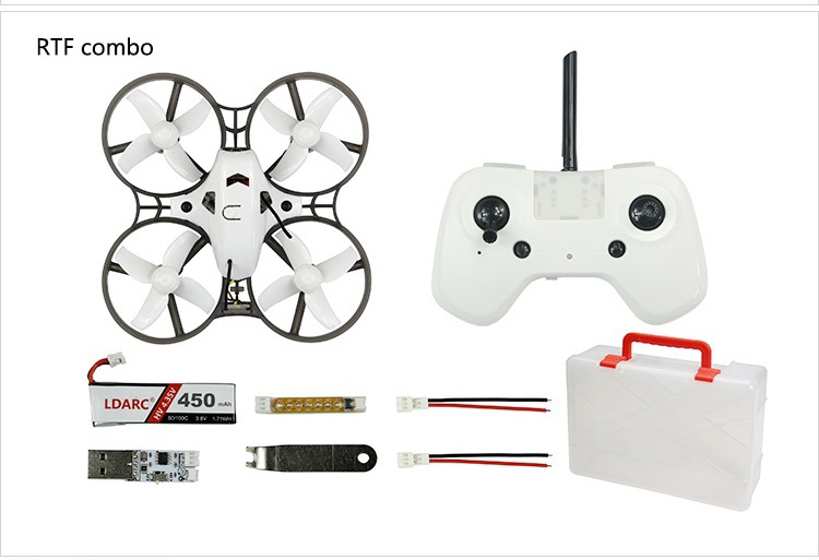 Kingkong/LDARC TINY R7 75mm FPV Drone with 5.8G 16CH 800TVL Camera One Key Flip Over After Crash - RTF