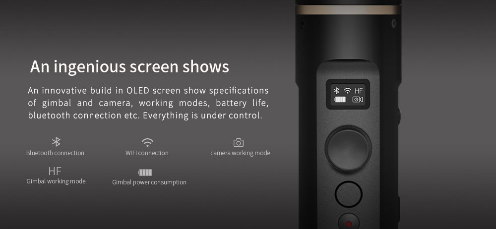 Feiyu Tech G6 3-Axis Brushless Handheld Gimbal Stabilizer for GoPro HERO6 HERO5 RX0 Action Camera