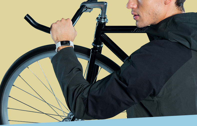 Weloop Neo Smart Bracelet GPS Dynamic Heart Rate Monitor Color IPS Screen Sports Bracelet - Black