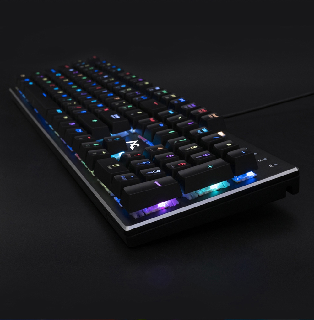 [Package B] ACGAM AG-109R 104 Keys RGB Mechanical Anti-Ghosting Gaming Keyboard US Layout + ACGAM G502 Gaming Mouse - Black
