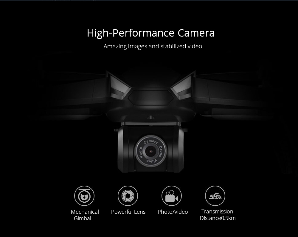 MJX Bugs 5 W B5W 5G WIFI FPV 2-Axis Gimbal 1080P FHD Camera with GPS Follow Me Mode RC Quadcopter RTF