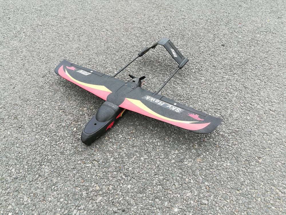 E-DO Sky Hawk-V1 940mm Wingspan EPP FPV RC Airplane Black - KIT Version