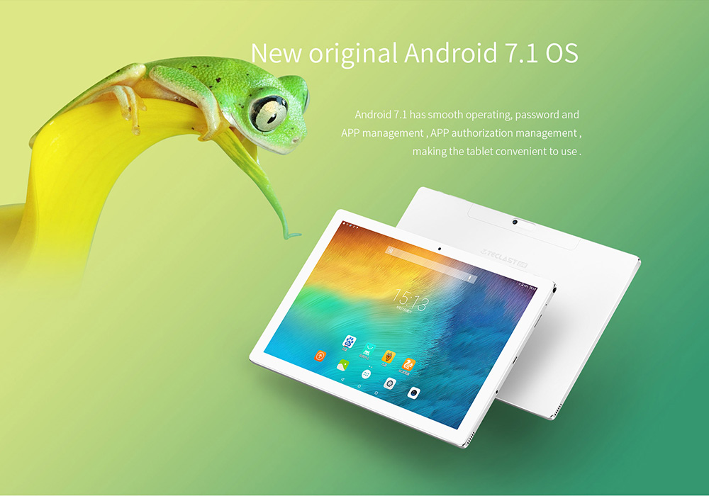 Teclast P10 Tablet MT8163 Octa Core 10.1" IPS Screen 1920*1200 Android 7.1 2GB RAM 32GB ROM - Silver+White