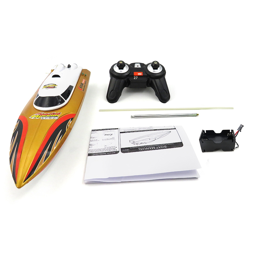Flytec HQ5010 27Mhz Brushed RC Racing Boat RTR - Gold