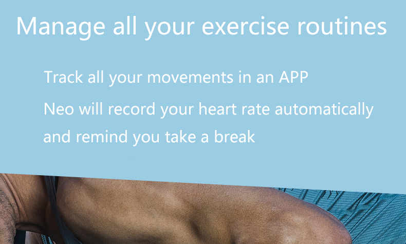 Weloop Neo Smart Bracelet GPS Dynamic Heart Rate Monitor Color IPS Screen Sports Bracelet - Black