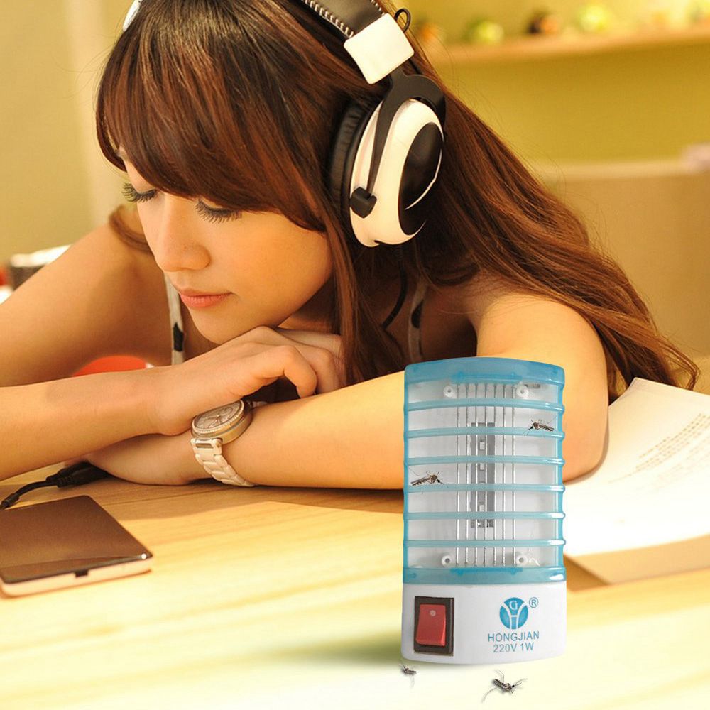 LED Mosquito Killer Socket Electric Fly Bug Insect Trap Night Lamp Killer Zapper - EU Plug
