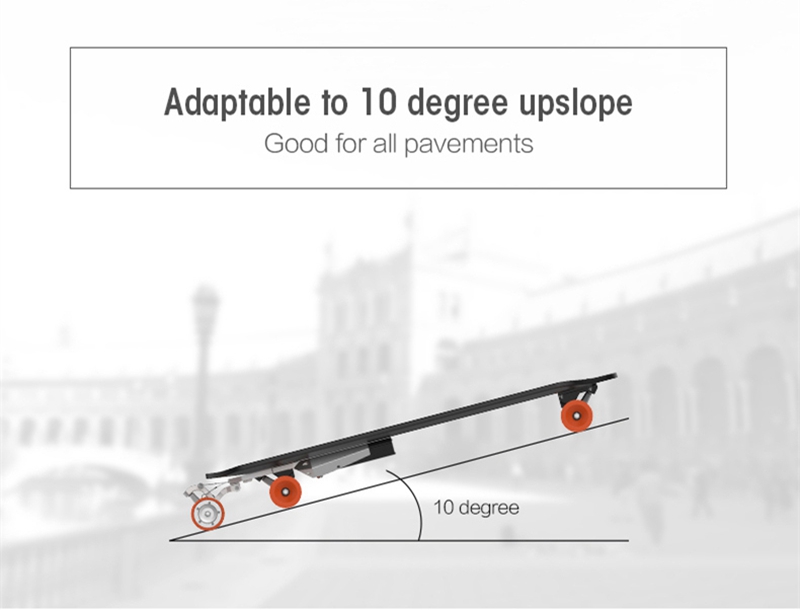 Funing Board Detachable Skateboard Booster Power Device Electric Board Remote Control Foldable Dual Motor - Black