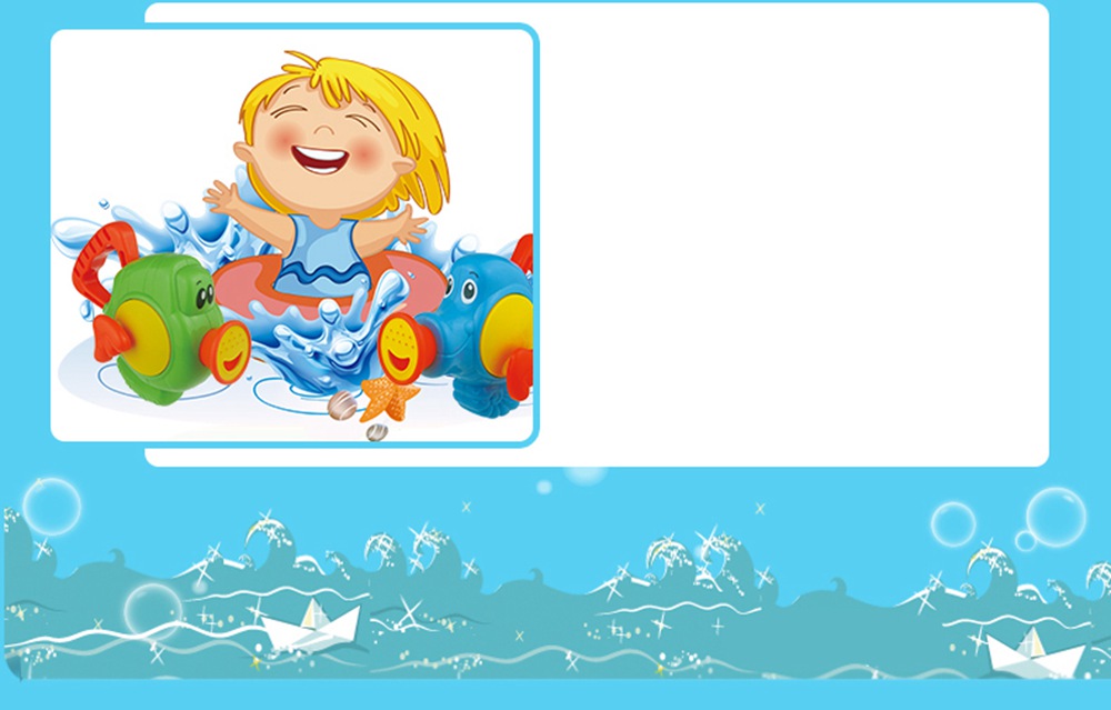 Cikoo Children Spray Flying Fish/Horse Manual Pumping Water Cute Bath Toys