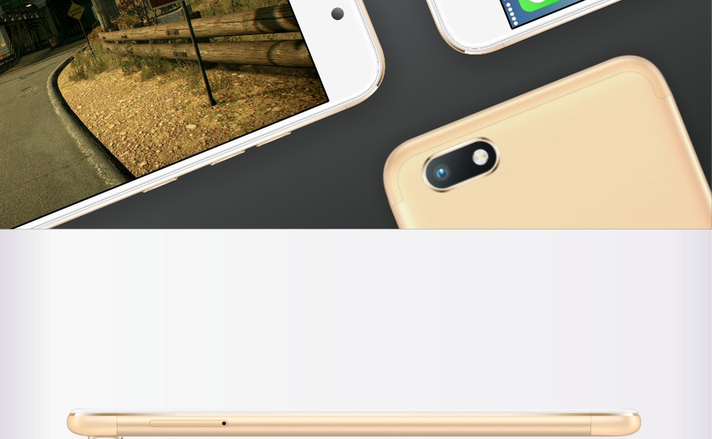 [HK Stock]HERCLS A15 5.2 Inch Smartphone MTK6737 3GB 32GB  8.0MP Android 7.0 Touch ID 2600mAh - Black