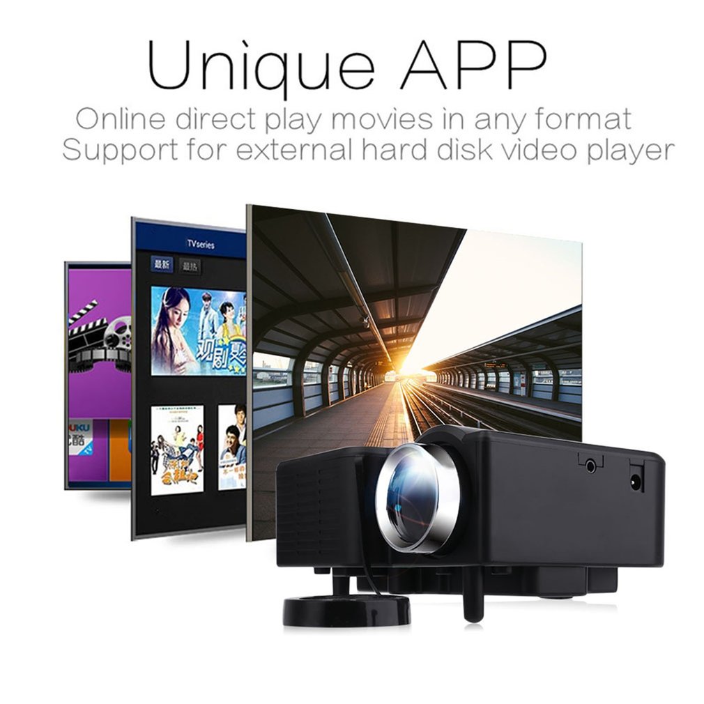 PRO HDMI Portable Mini LED Entertainment Projector Home Cinema Theater