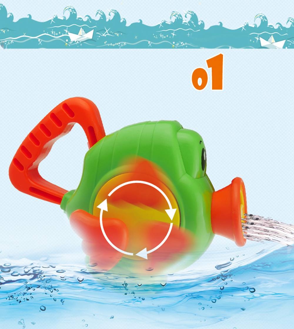 Cikoo Children Spray Flying Fish/Horse Manual Pumping Water Cute Bath Toys