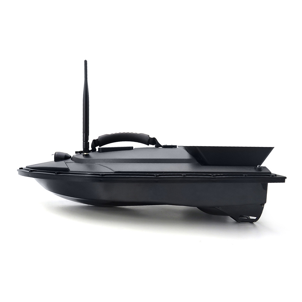Flytec 5 Generation Intelligent Fishing Bait RC Boat with Double Motors 500M RC Distance 1.5KG Loading LED Light - Black