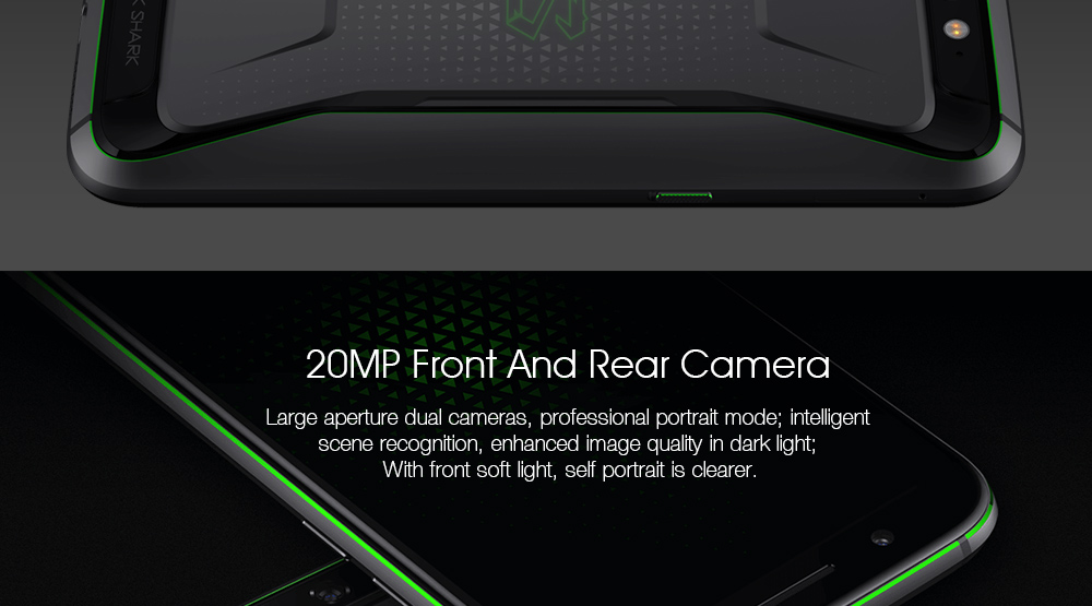 Xiaomi Black Shark Gaming Phone 5.99 Inch Smartphone Snapdragon 845 8GB 128GB  Android 8.0 OS 4G LTE - Black