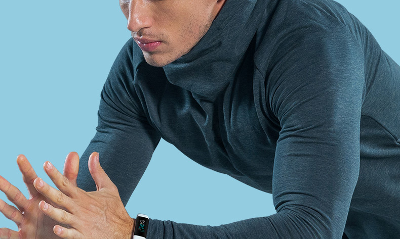 Weloop Neo Smart Bracelet GPS Dynamic Heart Rate Monitor Color IPS Screen Sports Bracelet - Black