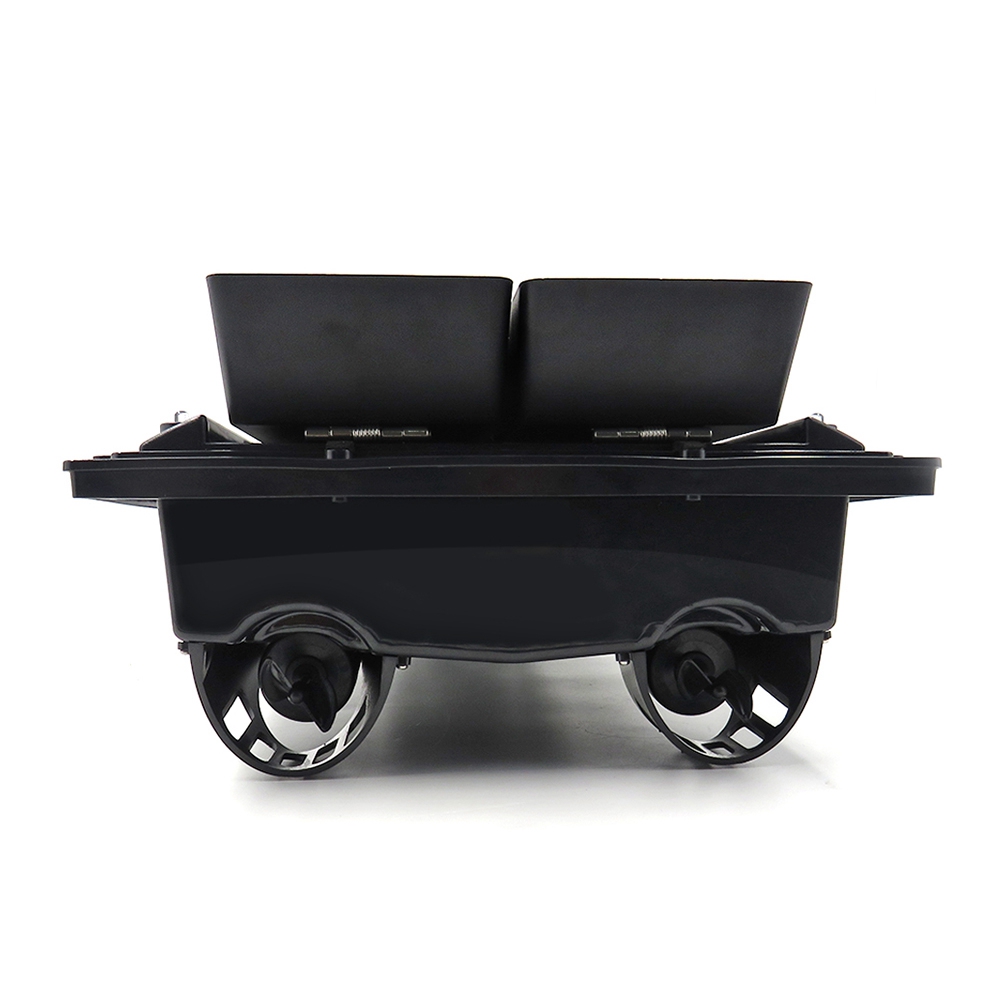 Flytec 5 Generation Intelligent Fishing Bait RC Boat with Double Motors 500M RC Distance 1.5KG Loading LED Light - Black