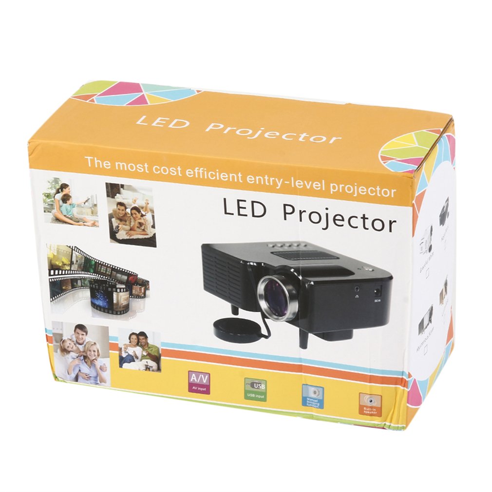 PRO HDMI Portable Mini LED Entertainment Projector Home Cinema Theater