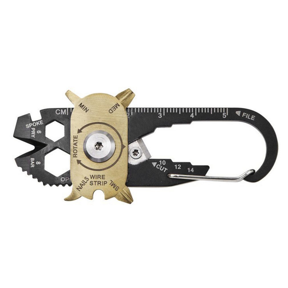 Useful 20 In 1 Multifunctional Stainless Steel Survival Keychain Tools