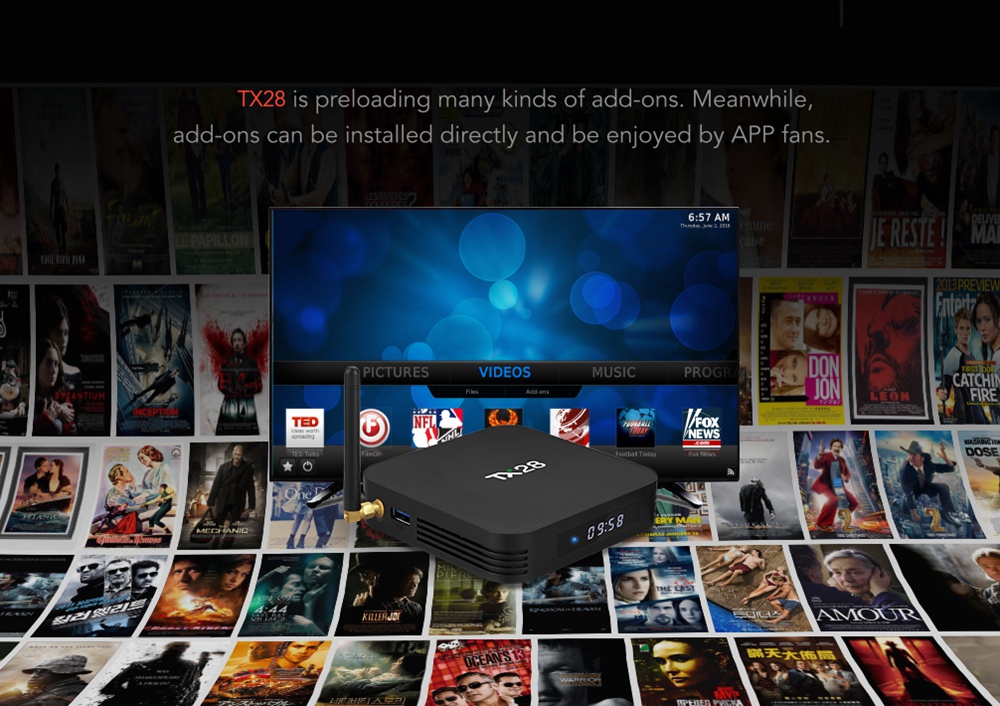 TANIX TX28 TV BOX RK3328 4G/32G 2.4G/5G WIFI Bluetooth