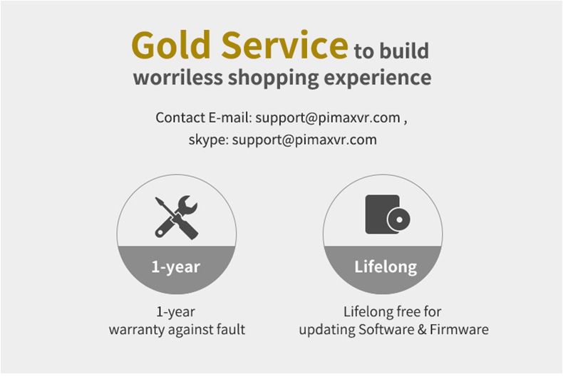 PIMAX 4K UHD 8.29MP Dual Gyroscope FOV110 IPD Adjustment 3D VR Virtual Reality Headset for PC