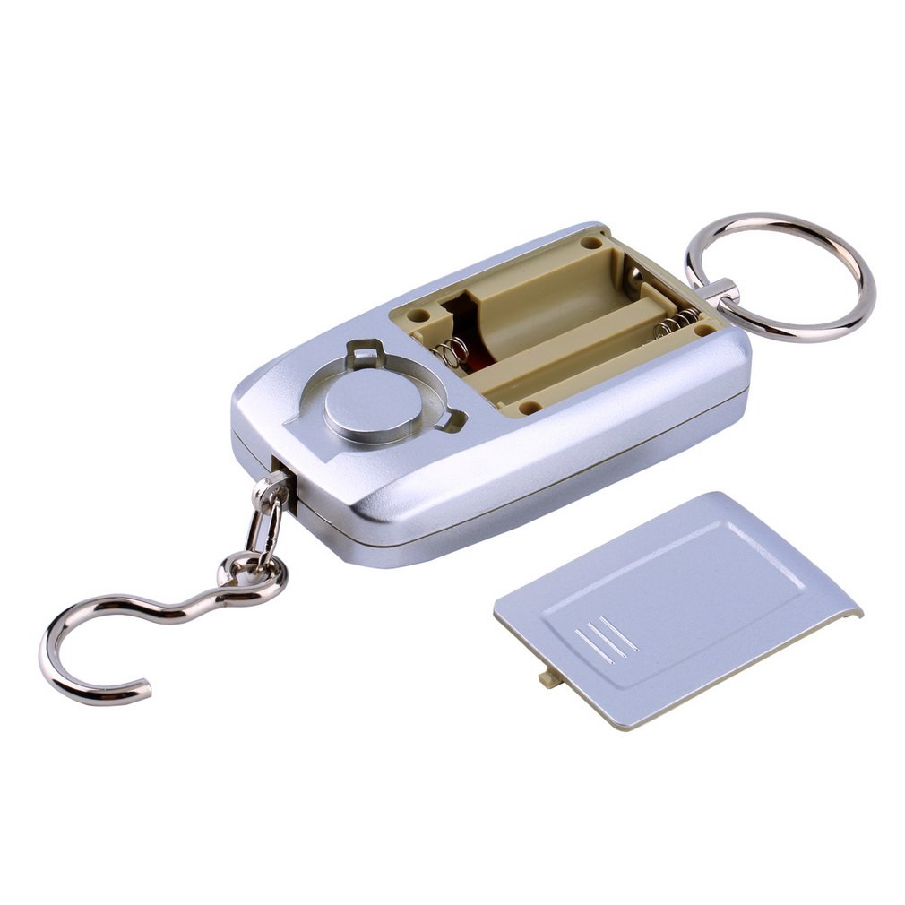 WH-A05L LCD Portable Digital Electronic Scale 10-45kg 10g for Fishing Luggage - Silver