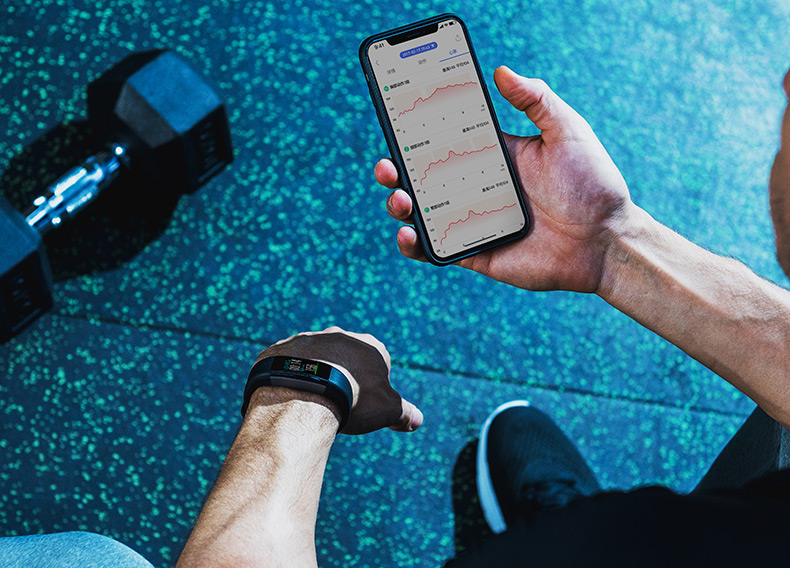 Weloop Neo Smart Bracelet GPS Dynamic Heart Rate Monitor Color IPS Screen Sports Bracelet - Black