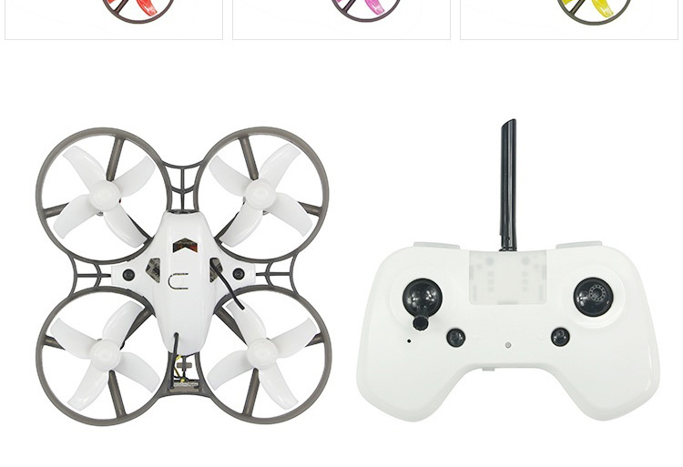 Kingkong/LDARC TINY R7 75mm FPV Drone with 5.8G 16CH 800TVL Camera One Key Flip Over After Crash - RTF