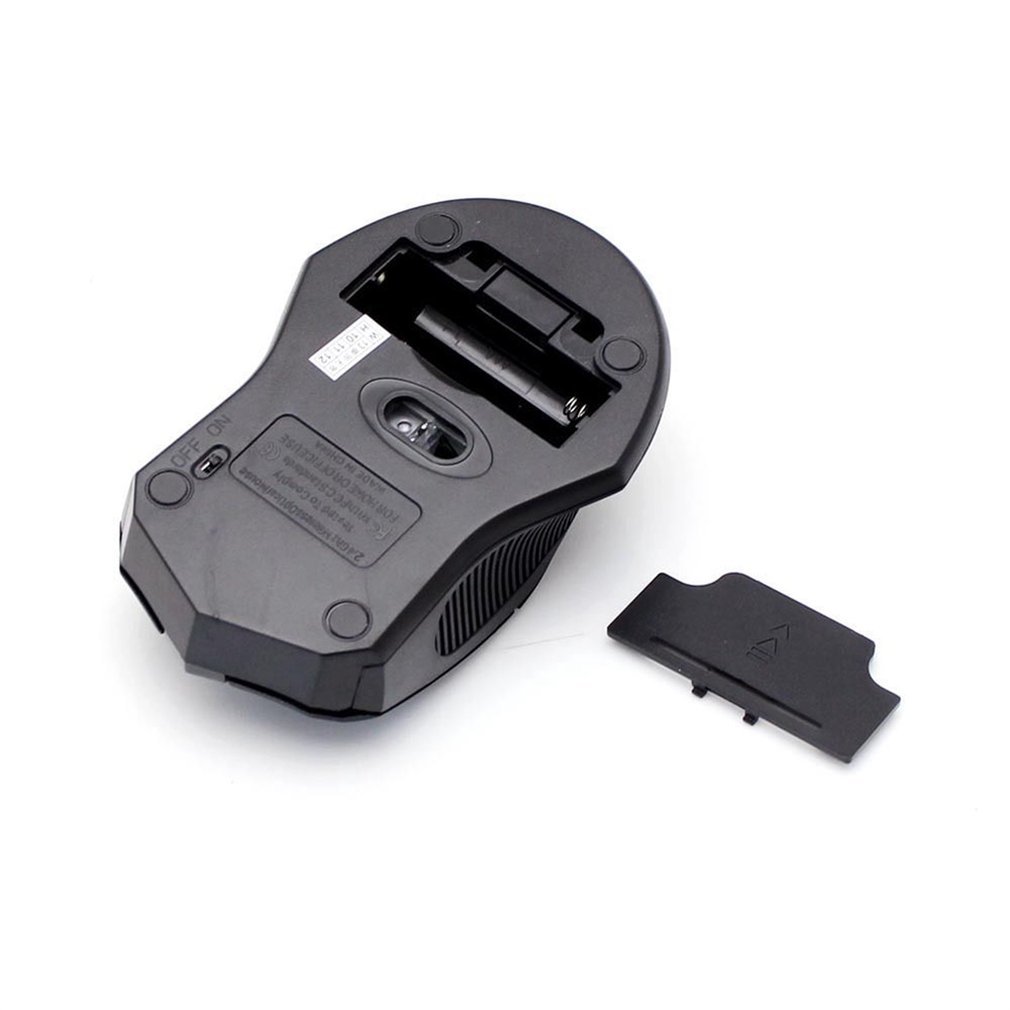 2.4 GHz Wireless Optical Mouse Mice + USB 2.0 Receiver for PC Laptop Black
