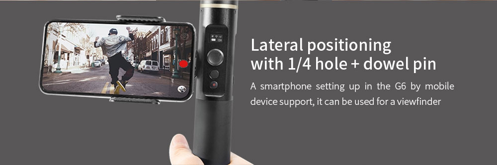 Feiyu Tech G6 3-Axis Brushless Handheld Gimbal Stabilizer for GoPro HERO6 HERO5 RX0 Action Camera