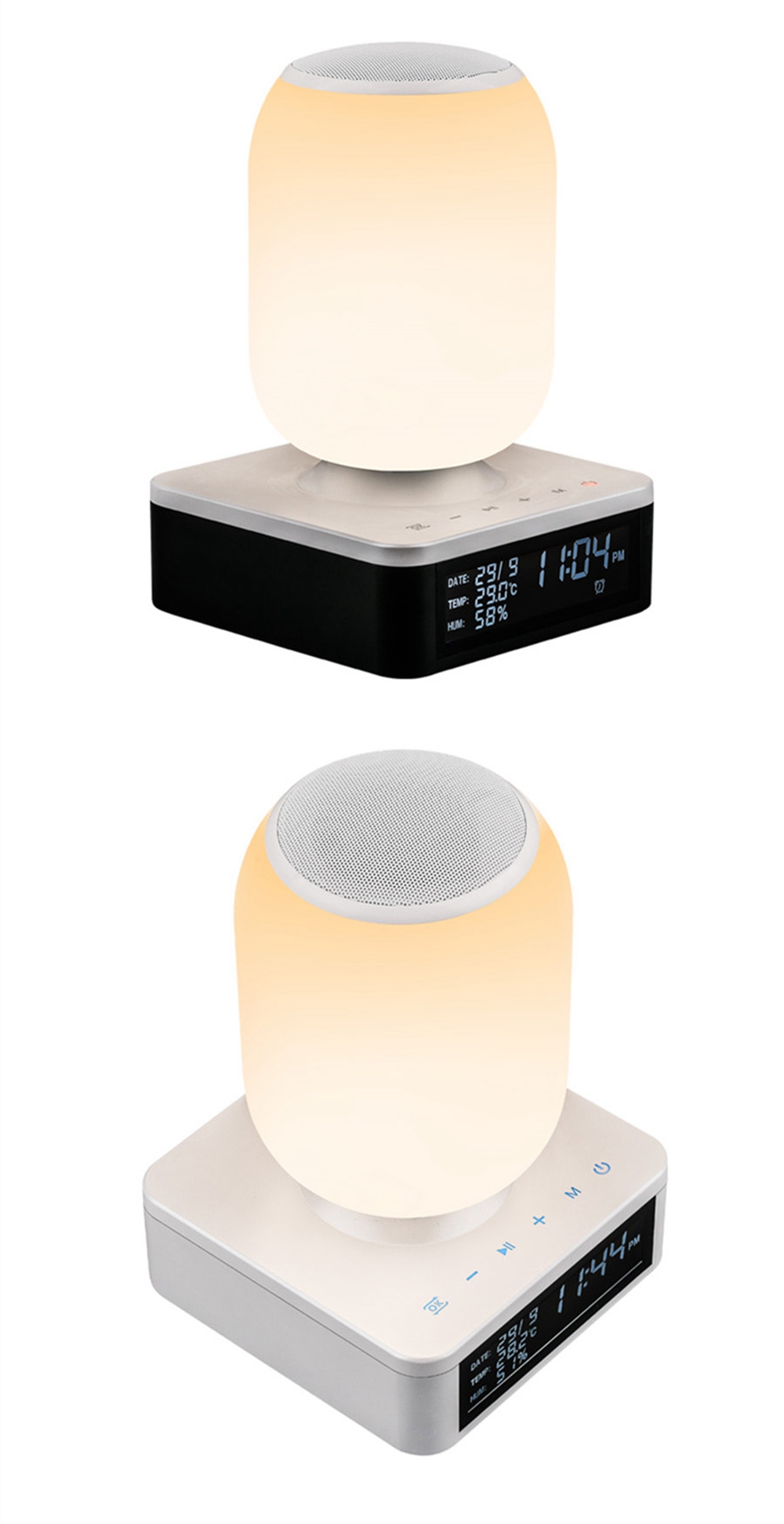 Table Lamp Wireless Bluetooth Speaker Light-RGB App Smart Control Bedside Lamp