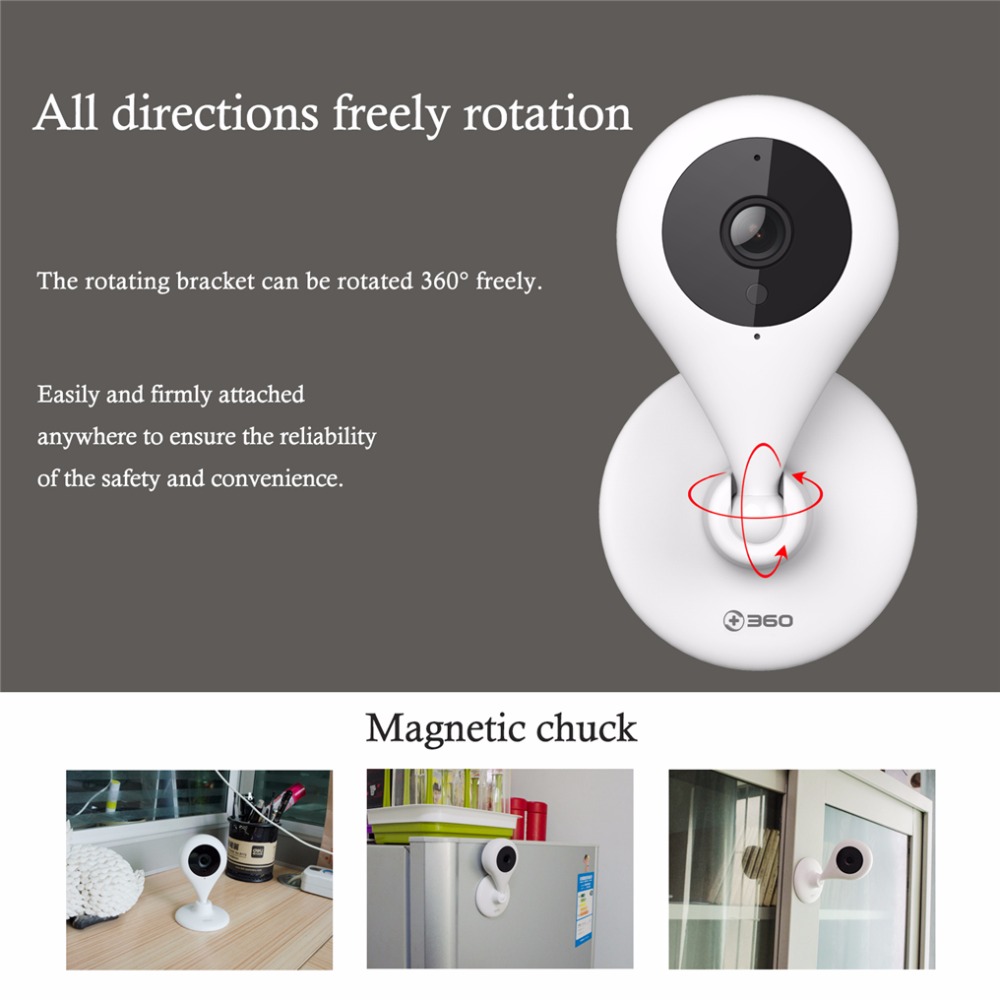360 D503 720p WiFi IP Camera Video Monitor Two-way Audio CMOS Night Vision Home Security Camera -White