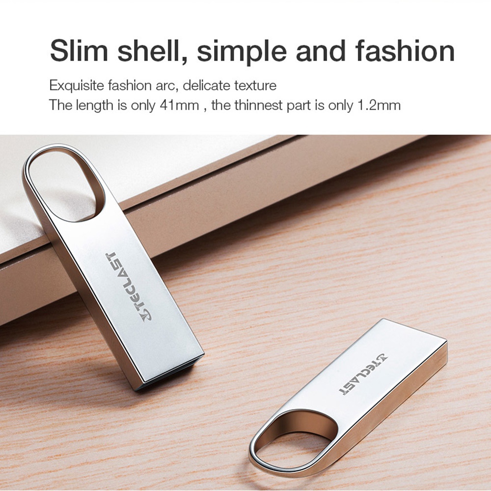 Teclast NHX Series Three-Proofing 16GB USB Drive All Metal Shell Shock Resistance High Speed Flash - Silver