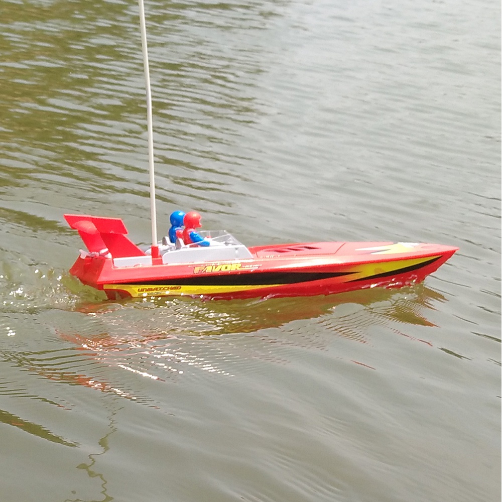 Flytec HQ5011 40Mhz Brushed RC Racing Boat RTR - Red