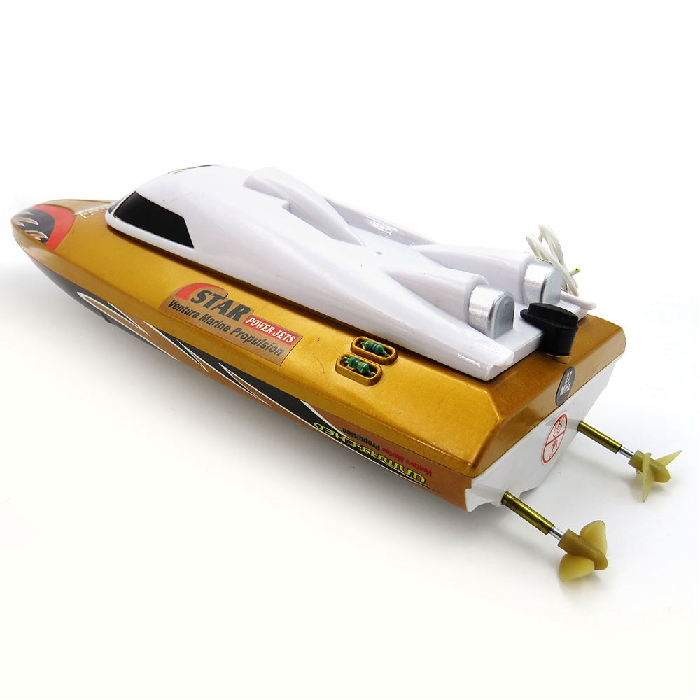 Flytec HQ5010 27Mhz Brushed RC Racing Boat RTR - Gold
