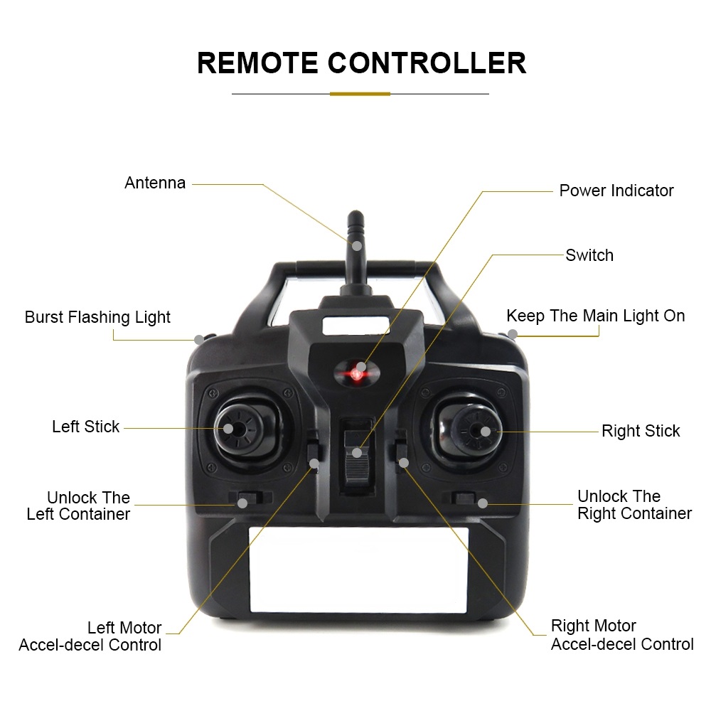 Flytec 5 Generation Intelligent Fishing Bait RC Boat with Double Motors 500M RC Distance 1.5KG Loading LED Light - Black